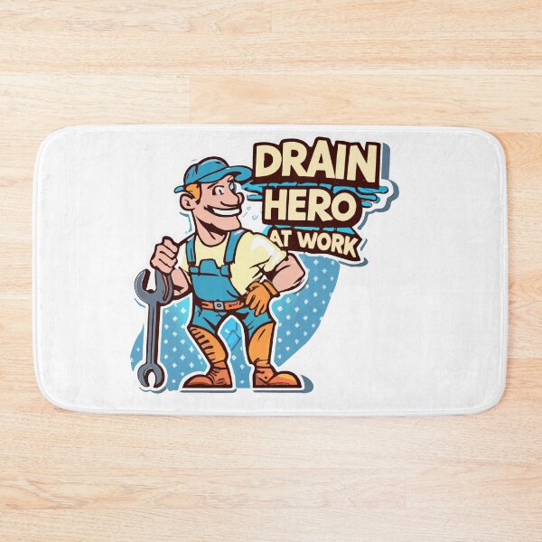 Item preview, Cool Cartoon Plumber 'Drain Hero at Work' Comic Style Design designed and sold by NiftyWrx.