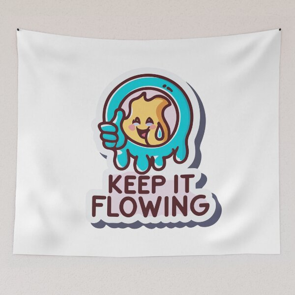 Item preview, Keep It Flowing - Cute Water Drop designed and sold by NiftyWrx.