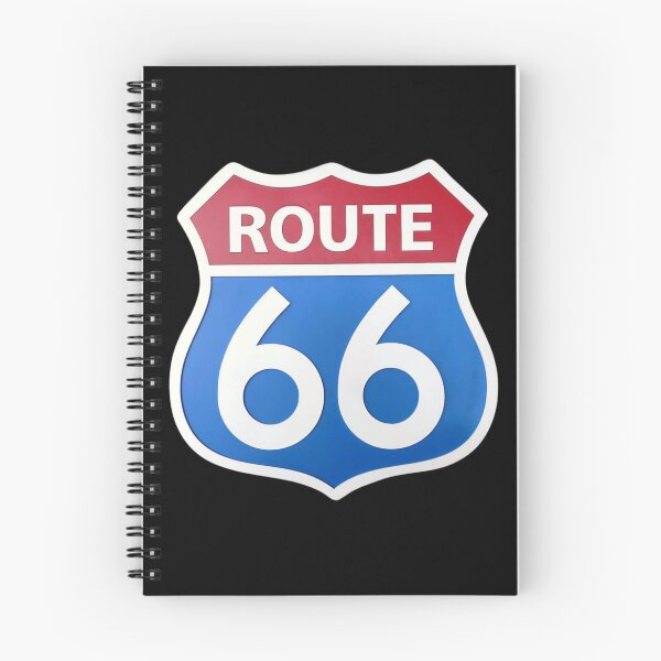 Item preview, road sign, route 66, blue and red designed and sold by Numbers-Art.