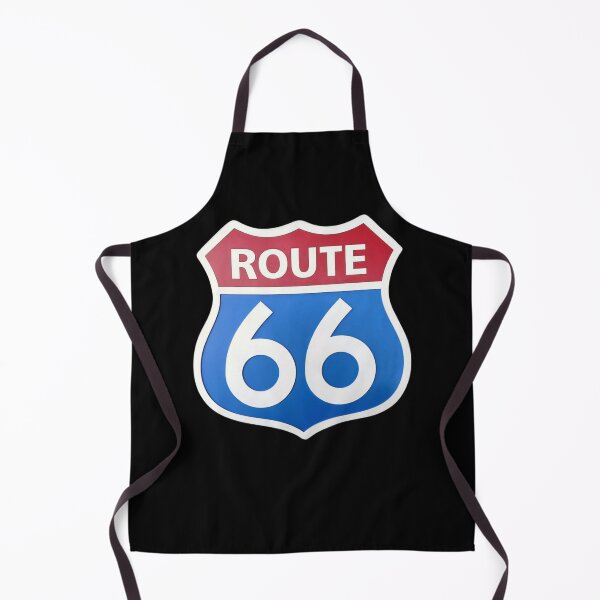 Item preview, road sign, route 66, blue and red designed and sold by Numbers-Art.