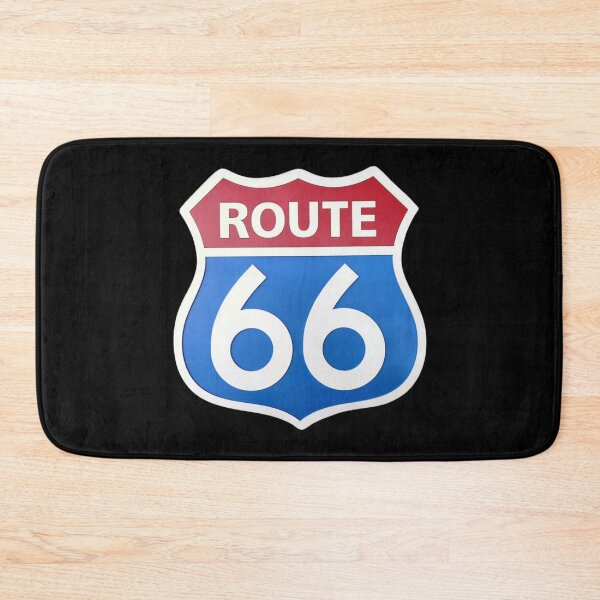 Item preview, road sign, route 66, blue and red designed and sold by Numbers-Art.