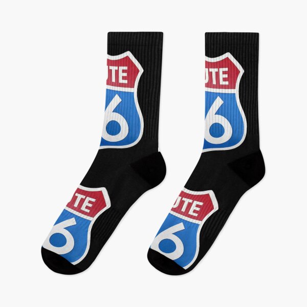 Item preview, road sign, route 66, blue and red designed and sold by Numbers-Art.