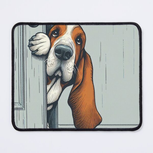 Item preview, Funny Basset Hound Art | Cute Dog Illustration | Pet Lover Design designed and sold by litchick1977.