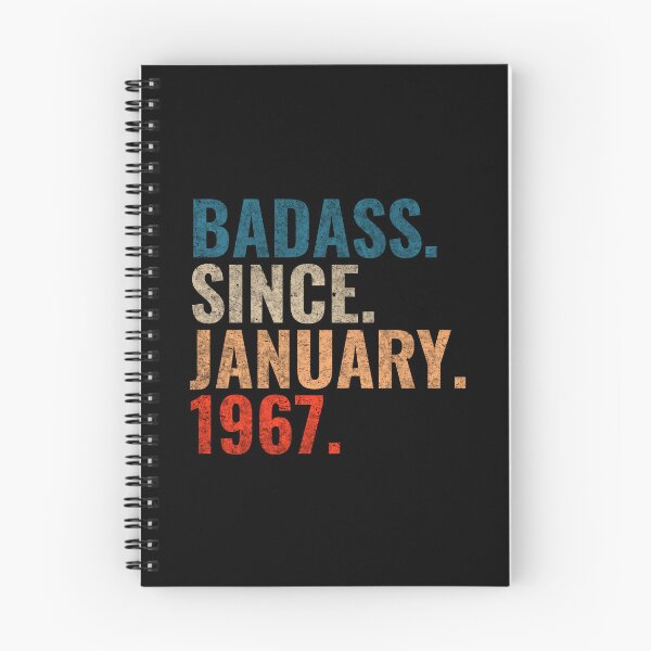 Item preview, Badass since January 1967 Vintage 1967 birthday gift distress design designed and sold by Teelogic.