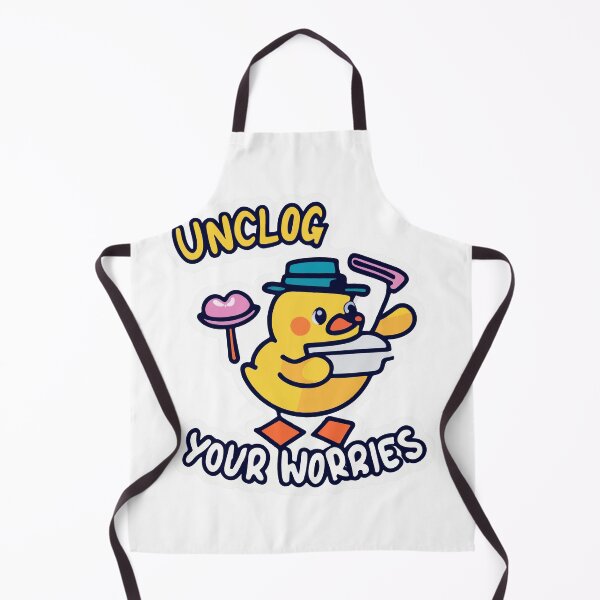 Item preview, Unclog Your Worries - Cute Rubber Duck Plumber designed and sold by NiftyWrx.