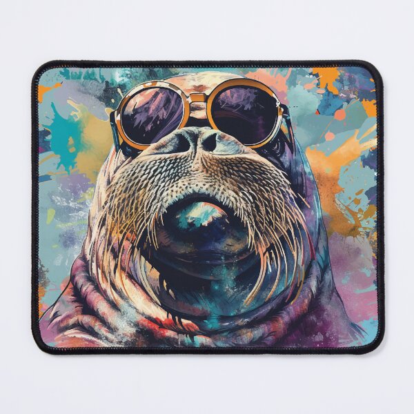 Item preview, Colorful/Colorful walrus with sunglasses 02 designed and sold by Batch-C91.