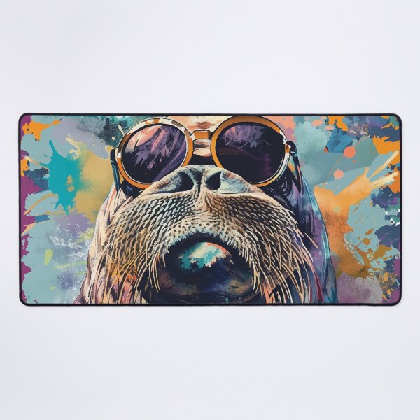 Item preview, Colorful/Colorful walrus with sunglasses 02 designed and sold by Batch-C91.