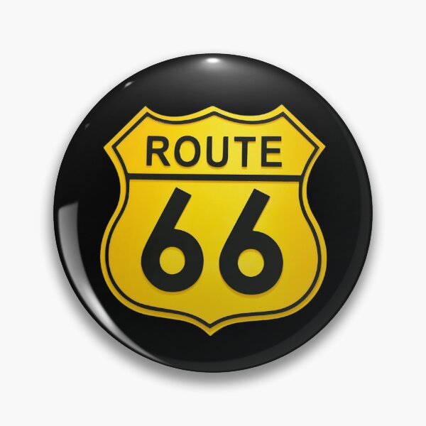 Artikelvorschau, gelbes Schild, Route 66 entworfen und verkauft von Numbers-Art.