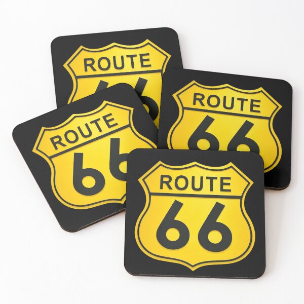 Item preview, yellow sign, route 66 designed and sold by Numbers-Art.