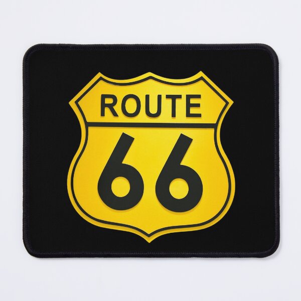 Item preview, yellow sign, route 66 designed and sold by Numbers-Art.