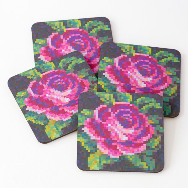Item preview, Pixelated Rose designed and sold by MARGARET RINGIA HART.