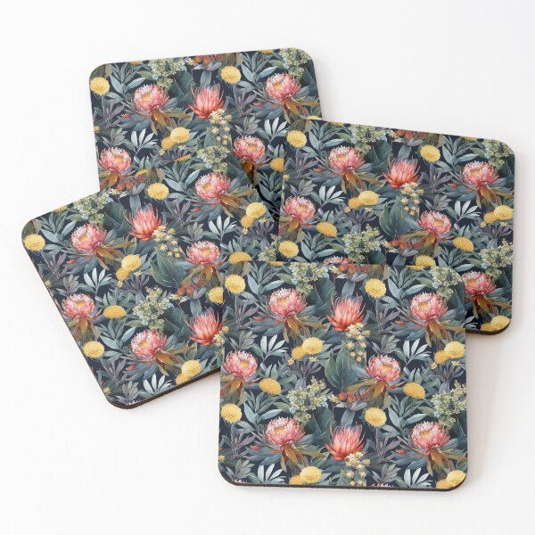 Item preview, Australian Native Flowers Pattern, Waratah, Wattle, Star Flowers designed and sold by Jaydee001.