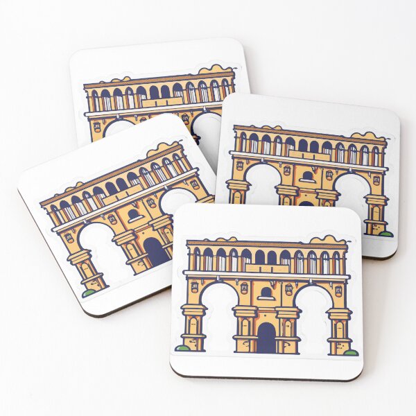 Item preview, Ancient Roman Aqueduct Line Art Illustration designed and sold by NiftyWrx.