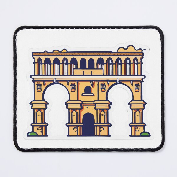 Item preview, Ancient Roman Aqueduct Line Art Illustration designed and sold by NiftyWrx.