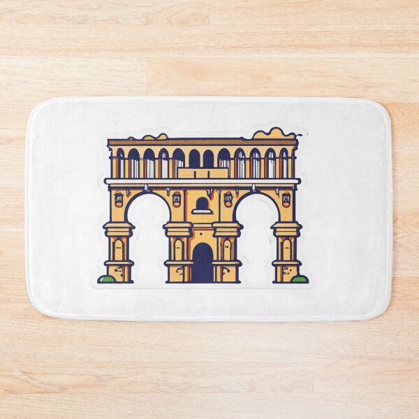 Item preview, Ancient Roman Aqueduct Line Art Illustration designed and sold by NiftyWrx.