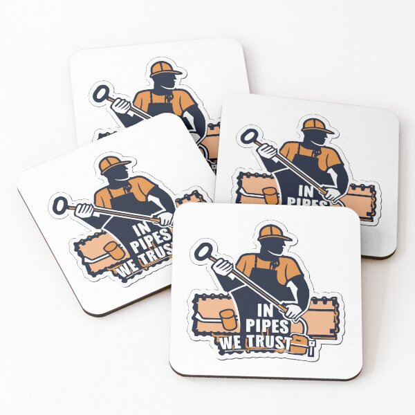 Item preview, In Pipes We Trust Plumber Silhouette designed and sold by NiftyWrx.