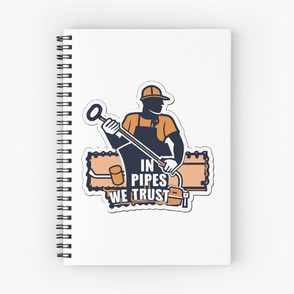 Item preview, In Pipes We Trust Plumber Silhouette designed and sold by NiftyWrx.