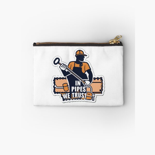 Item preview, In Pipes We Trust Plumber Silhouette designed and sold by NiftyWrx.