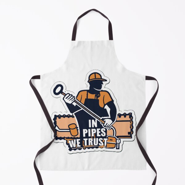 Item preview, In Pipes We Trust Plumber Silhouette designed and sold by NiftyWrx.