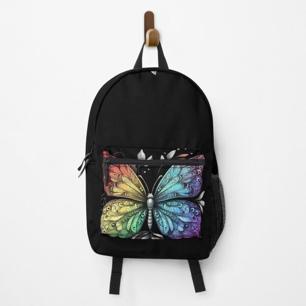 Item preview, Prismatic Wings: The Multicolored Beauty of the Rainbow Butterfly designed and sold by FreedomFrames.
