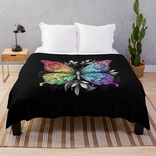 Item preview, Prismatic Wings: The Multicolored Beauty of the Rainbow Butterfly designed and sold by FreedomFrames.