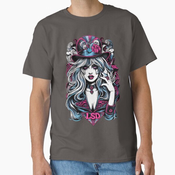 Item preview, LSD hippie chick (Love Sick Drug band merch) designed and sold by GhostMachine13.