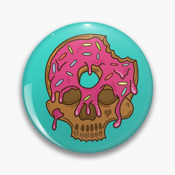 Item preview, Pink Donut Skull designed and sold by Alec Buchan.