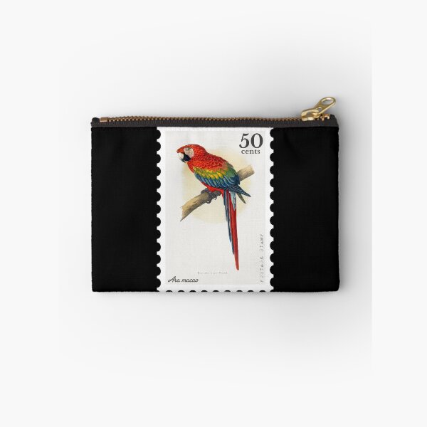 Item preview, Red and Blue Macaw (Ara macao) Stamp designed and sold by RabbitK.