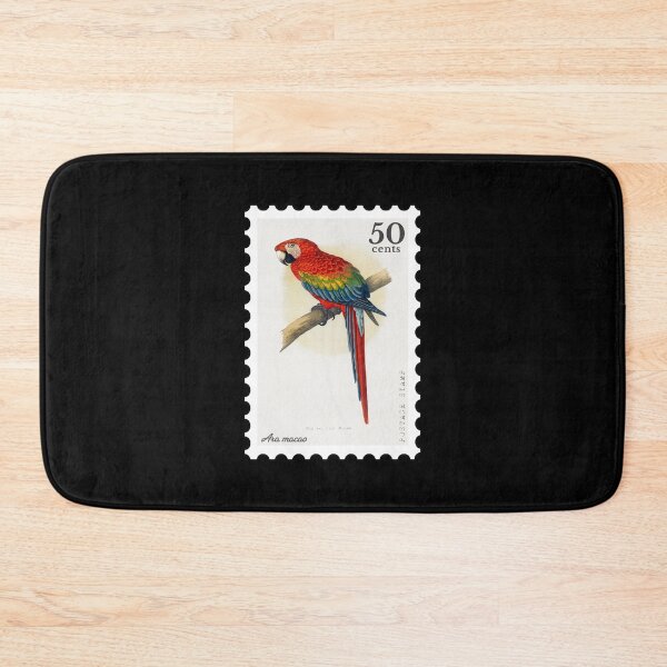 Item preview, Red and Blue Macaw (Ara macao) Stamp designed and sold by RabbitK.