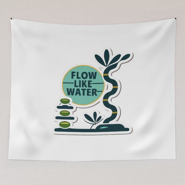 Item preview, Zen Garden Flow Like Water Minimalist Design designed and sold by NiftyWrx.