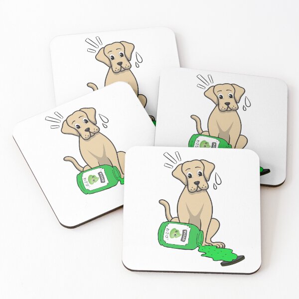 Item preview, Funny Big Dog Spilled Wasabi Sauce designed and sold by Pet Station.