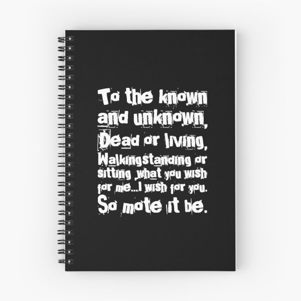 Item preview, To the known and unknown, dead or living, walking standing or sitting. What you wish for me I wish for you. So mote it be. designed and sold by Albert Faldet.