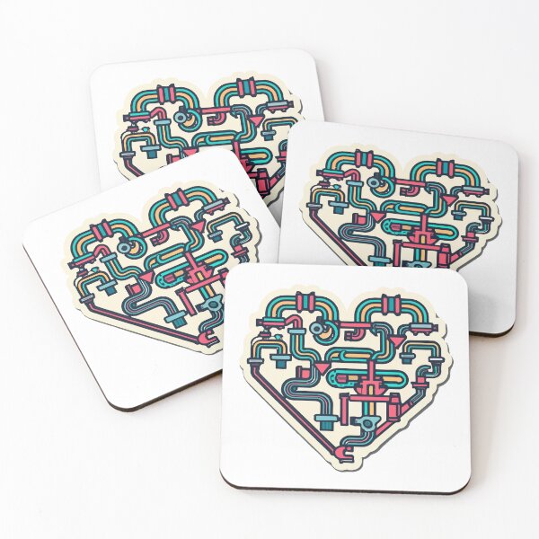 Item preview, Plumber's Heart Geometric Abstract Design designed and sold by NiftyWrx.