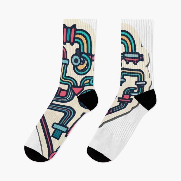Item preview, Plumber's Heart Geometric Abstract Design designed and sold by NiftyWrx.