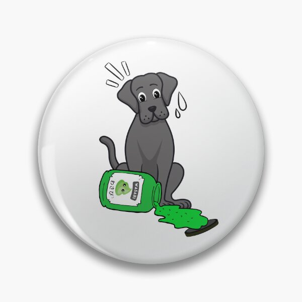 Item preview, Funny Big Dog Spilled Wasabi Sauce designed and sold by Pet Station.
