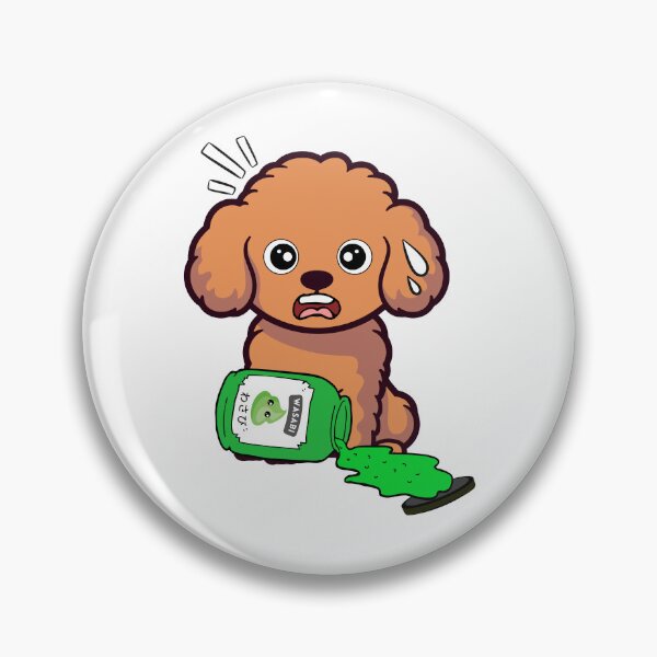 Item preview, Funny Brown Dog Spilled Wasabi Sauce designed and sold by Pet Station.