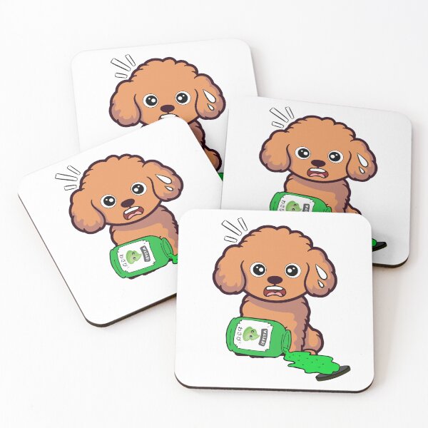 Item preview, Funny Brown Dog Spilled Wasabi Sauce designed and sold by Pet Station.