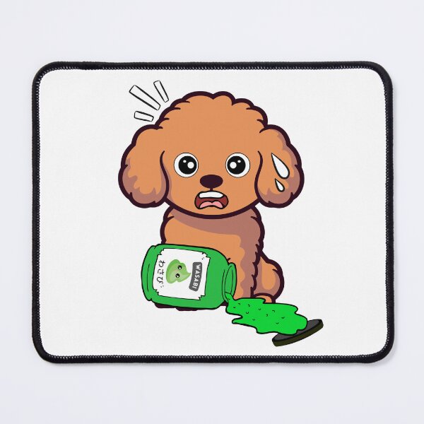 Item preview, Funny Brown Dog Spilled Wasabi Sauce designed and sold by Pet Station.