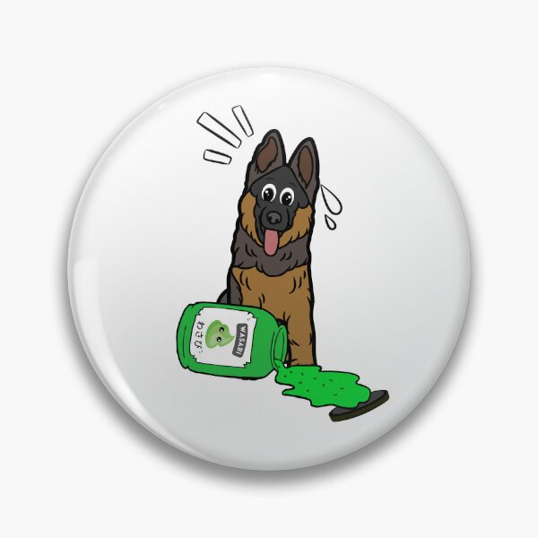 Item preview, Funny Guard Dog Spilled Wasabi Sauce designed and sold by Pet Station.