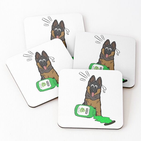 Item preview, Funny Guard Dog Spilled Wasabi Sauce designed and sold by Pet Station.