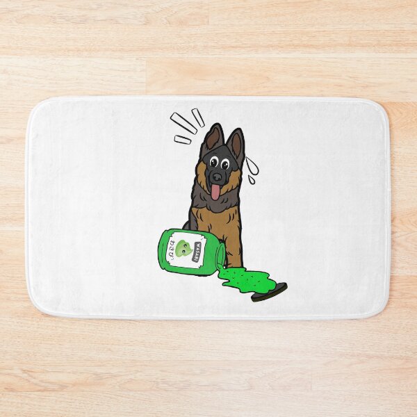 Item preview, Funny Guard Dog Spilled Wasabi Sauce designed and sold by Pet Station.