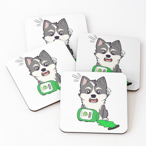 Item preview, Funny Husky Dog Spilled Wasabi Sauce designed and sold by Pet Station.