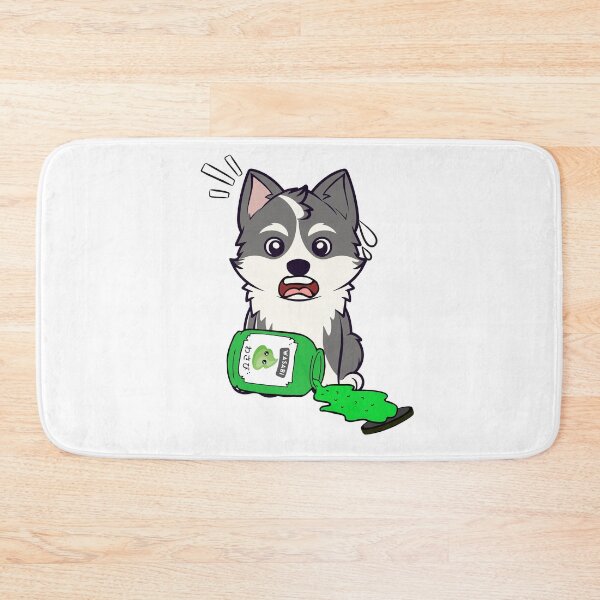 Item preview, Funny Husky Dog Spilled Wasabi Sauce designed and sold by Pet Station.