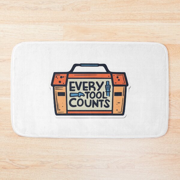 Item preview, Every Tool Counts Plumber's Toolbox Doodle designed and sold by NiftyWrx.