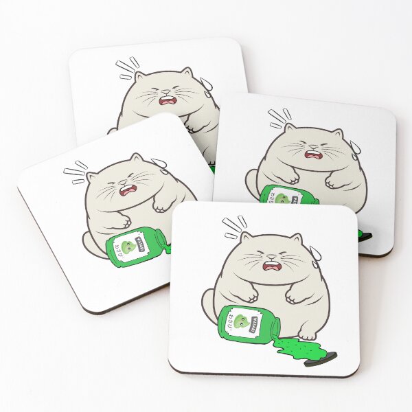 Item preview, Funny sumo cat Spilled Wasabi Sauce designed and sold by Pet Station.