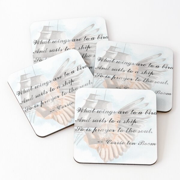 Item preview, What wings are to a bird, and sails to a ship, so is prayer to the soul. --Corrie ten Boom designed and sold by EllieBubs.