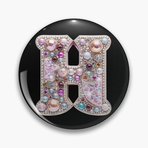 Item preview, Monogram H - Kawaii Gyaru y2k Bling Keitai Style designed and sold by bearslover.