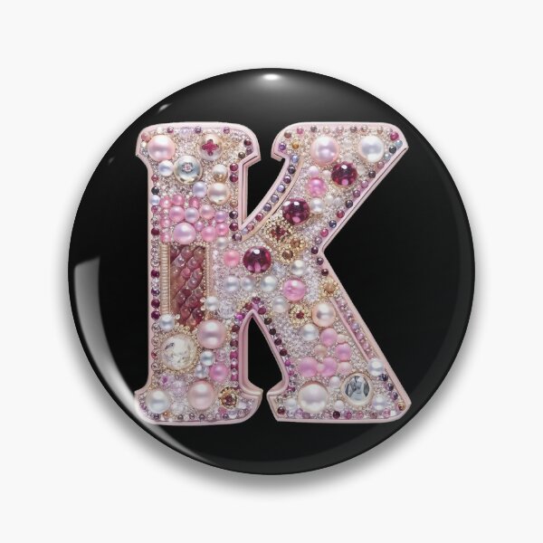 Item preview, Monogram K - Kawaii Gyaru y2k Bling Keitai Style designed and sold by bearslover.