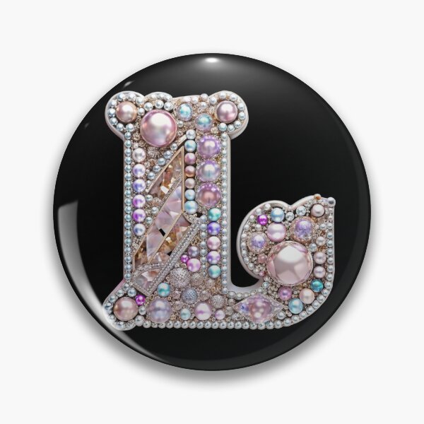 Item preview, Monogram L - Kawaii Gyaru y2k Bling Keitai Style designed and sold by bearslover.