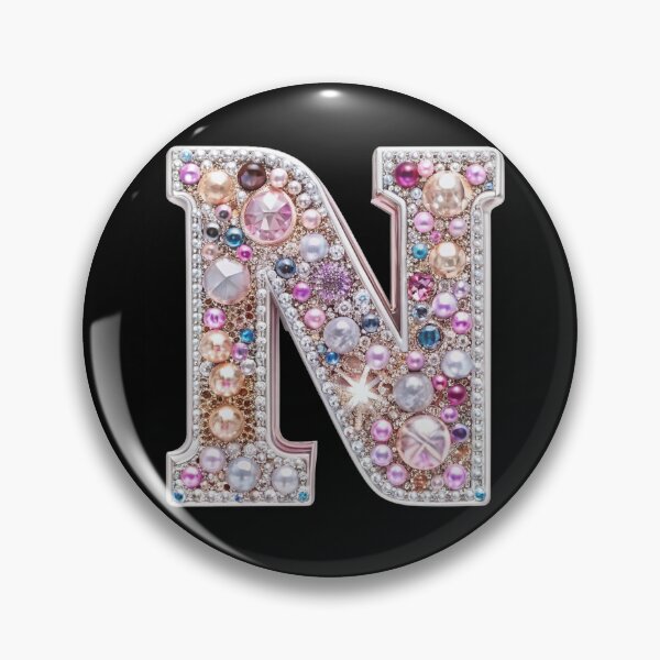 Item preview, Monogram N - Kawaii Gyaru y2k Bling Keitai Style designed and sold by bearslover.